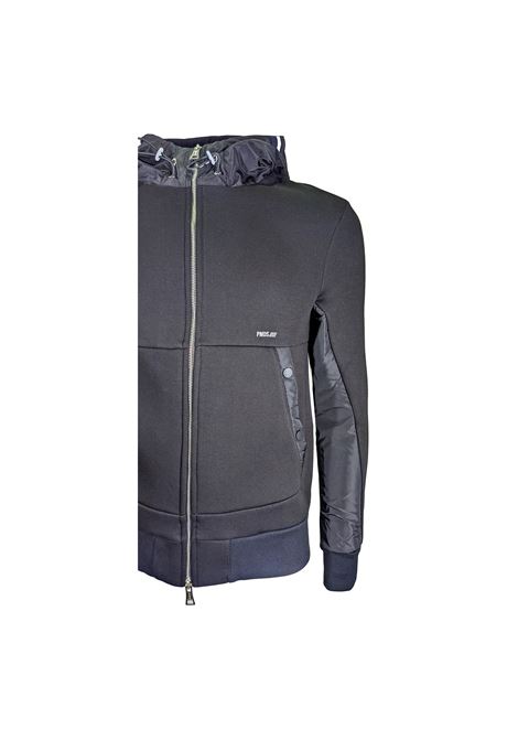 Felpa tessuto Mix con cerniera PMDS | Felpe | F22 699SW02